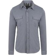 Sweat-shirt Profuomo Surchemise Western Jersey Bleu