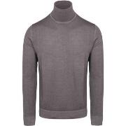 Sweat-shirt Marc O'Polo Pull Col Roulé Laine Merino Gris