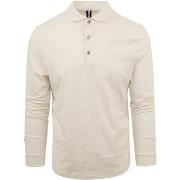 T-shirt Profuomo Polo Manches Longues Beige Melange