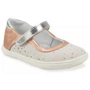 Ballerines enfant GBB PLACIDA BLANC ET ROSE METAL