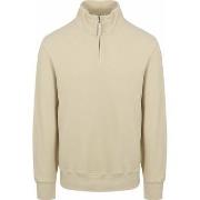 Sweat-shirt Gant Pull Demi-Zip Ecru