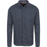 Chemise No Excess Shirt Linen Navy