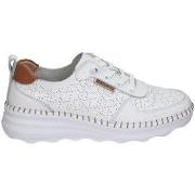 Baskets The Happy Monk ZAPATILLAS CONFORT DE PIEL CALPE-002 BLANCO