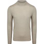 Sweat-shirt Profuomo Pull Turtleneck Merino Ecru