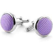 Boutons de manchettes Suitable Bouton de Manchette Soie Lilas F26