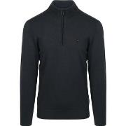 Sweat-shirt No Excess Pull Demi-Zip Marine