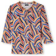 Blouses Daxon by - Tee-shirt fantaisie maille gaufrée