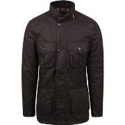 Blouson Barbour Manteau Ciré Corbridge Marron Rustic