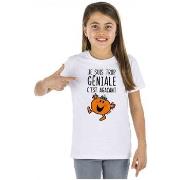 T-shirt enfant Monsieur Madame TSHIRT FILLE JE SUIS TROP GÉNIALE C'EST...