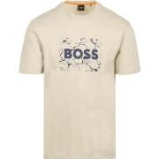 T-shirt BOSS T-shirt Logo Beige