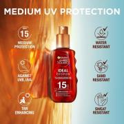 Garnier Ambre Solaire Ideal Bronze Protective Oil SPF15 & SPF30 with A...