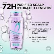 L’Oréal Paris Elvive Hydra Pure 72H Purifying Shampoo with Hyaluronic ...