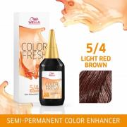 Wella Professionals Color Fresh Semi-Permanent Colour - 5/4 Light Red ...