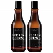 Duo de shampooings 3-en-1 pour homme Redken Brews