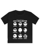 T-Shirt 'Disney Nightmare Before Christmas Faces of Jack'