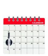 Balvi Decoratieve objecten Fridge Board Calendar Wit