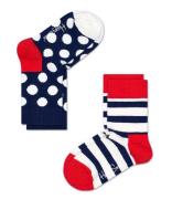 Happy Socks Sokken Kids Socks 2-Pack Stripes Rood