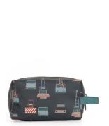 Studio Ditte Toilettas Toiletry Bag Crane Truck Donkergroen