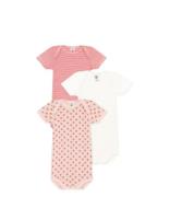 Petit Bateau Babykleding 3 Bodies Us Mc Roze