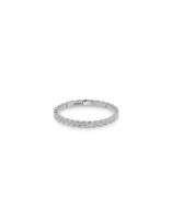 24Kae Ringen Ring met gevlochten structuur 925 Sterling zilver gerhodi...