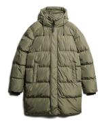 Hooded Sports Puffer Mid Jacket