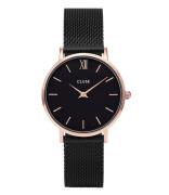 Minuit Mesh Rose Gold Plated Black