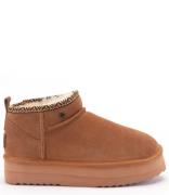 Durack Women Suede Boot Plateau Tape