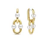 Silver Gold Plated Earrings 7916YP