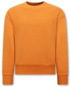 Y-Two Basic oversize fit sweat-shirt orange