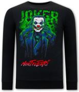 Montfleuri Sweater met print joker
