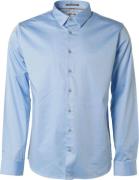 No Excess Basic stretch shirt satin weave office blue
