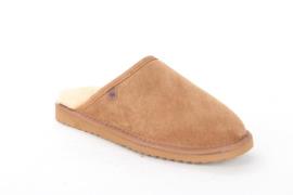 Warmbat Classic cognac heren pantoffel (open hiel)