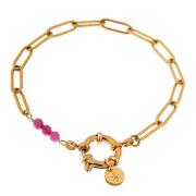 Label Kiki Armband hold on magenta gold