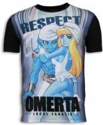 Local Fanatic Respect omerta digital rhinestone t-shirt