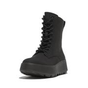FitFlop F-mode water-resistant nylon laced flatform boots