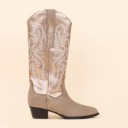 DWRS Label Cowboyboots 271179 tulsa smoke dames maat: leer