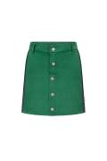 B.Nosy Meisjes suede rok met knopen en bies emerald