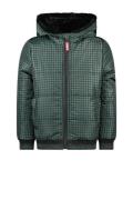 B.Nosy Meisjes reversible winterjas green check teddy