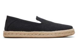 Toms Santiago 10019869 black recycled cotton canvas 3128