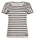 Zoso Striped t-shirt monique ivory/navy