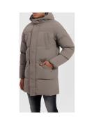 Purple Brand Padded Puffer Coat Grey