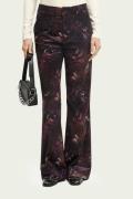 Scotch & Soda 168802 velvet high-rise flared trousers