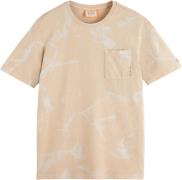 Scotch & Soda Washed pocket t-shirt pebble