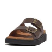 FitFlop Gen-ff buckle two-bar leather slides