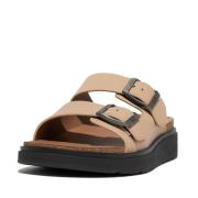 FitFlop Gen-ff buckle two-bar leather slides