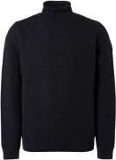 No Excess Pullover roll neck solid jacquard r ink