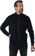 No Excess Sweater full zipper jacquard recycl black