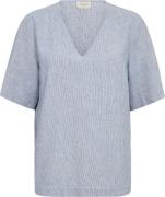 Free Quent Fqlava blouse off white& blue stripe