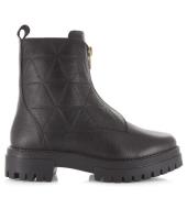 Shoecolate Leren boots met front zip biker boots dames