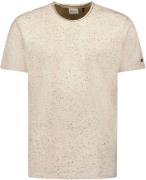 No Excess T-shirt korte mouw ronde hals melange cream